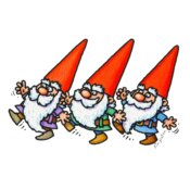 THREE DANCING GNOMES