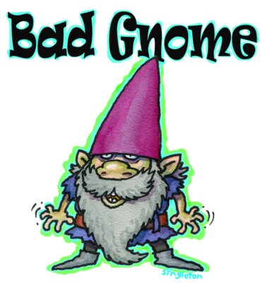 TS BAD GNOME with text