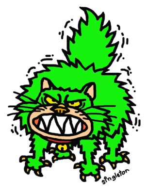 TS HAPPY CAT COLOUR Green