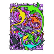 TS DRAGONS and SMOKE png PRINT