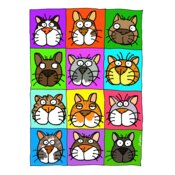 T SHIRT DESIGNS multi cat panel PRINT FILE