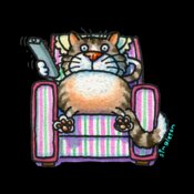TS cat on couch X LARGE USE