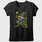 WITCHY WITH WAND-green colour edge