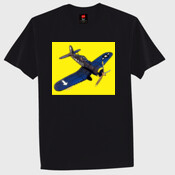 CORSAIR FIGHTER ON YELLOW BG