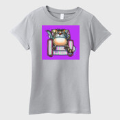 CAT ON COUCH-purple block BG
