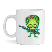 ALIEN WITH RAYGUN MUG