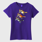 THREE JUMPING CATS-Womens