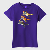 THREE JUMPING CATS-Womens