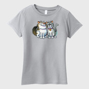 TWO HAPPY CATS-Womens