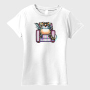 CAT ON COUCH-Womens
