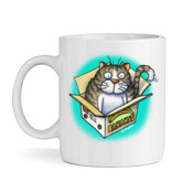 CAT IN BOX-Mug