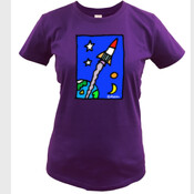 EARTH AND ROCKET-WOMENS
