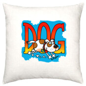DOG RUNNING-Cushion
